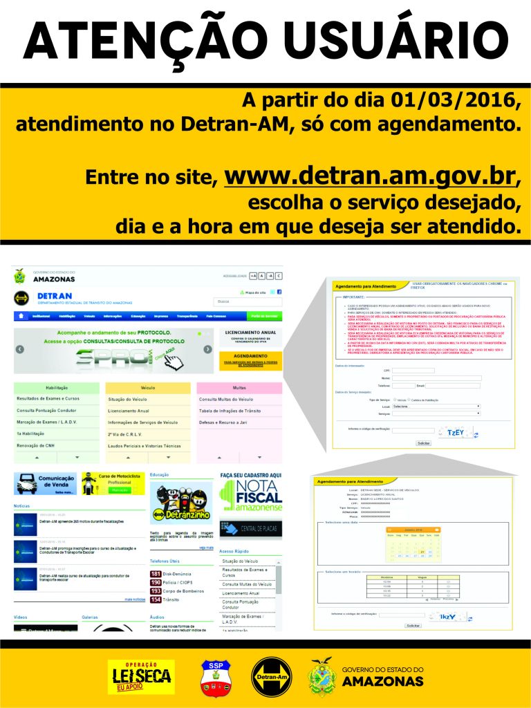 Detran-AM adota agendamento para agilizar atendimento e 