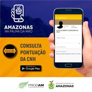 Imagem da notícia - Serviços do Detran-AM e educação podem ser acessados com o aplicativo “Amazonas na Palma da Mão”