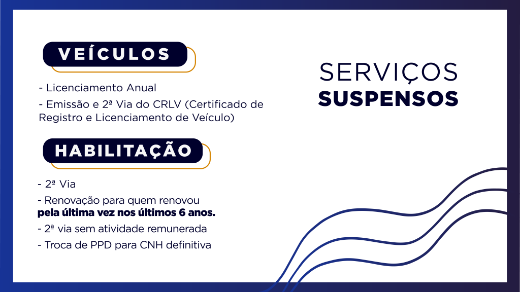 Detran-AM anuncia mudança no atendimento presencial