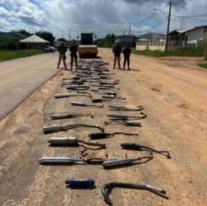 Imagem da notícia - Operação Descarga Livre: Detran-AM remove e destrói 180 equipamentos irregulares em Humaitá