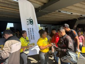 Imagem da notícia - Trânsito Seguro: FVS-RCP leva prevenção ao pit stop para motociclistas no Sambódromo de Manaus