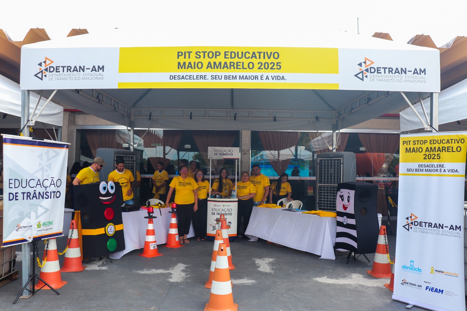 Maio Amarelo: Detran-AM e Abraciclo promovem pit stop com foco em motociclistas, a partir de quarta-feira