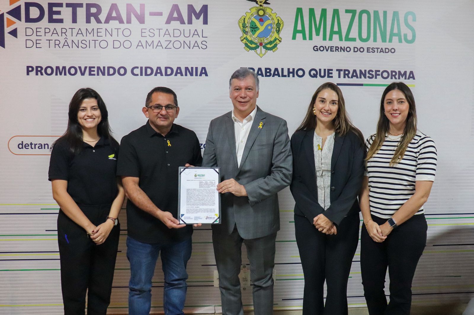 Detran-AM e Moto Honda da Amazônia prorrogam termo de cooperação técnica que visa a segurança viária